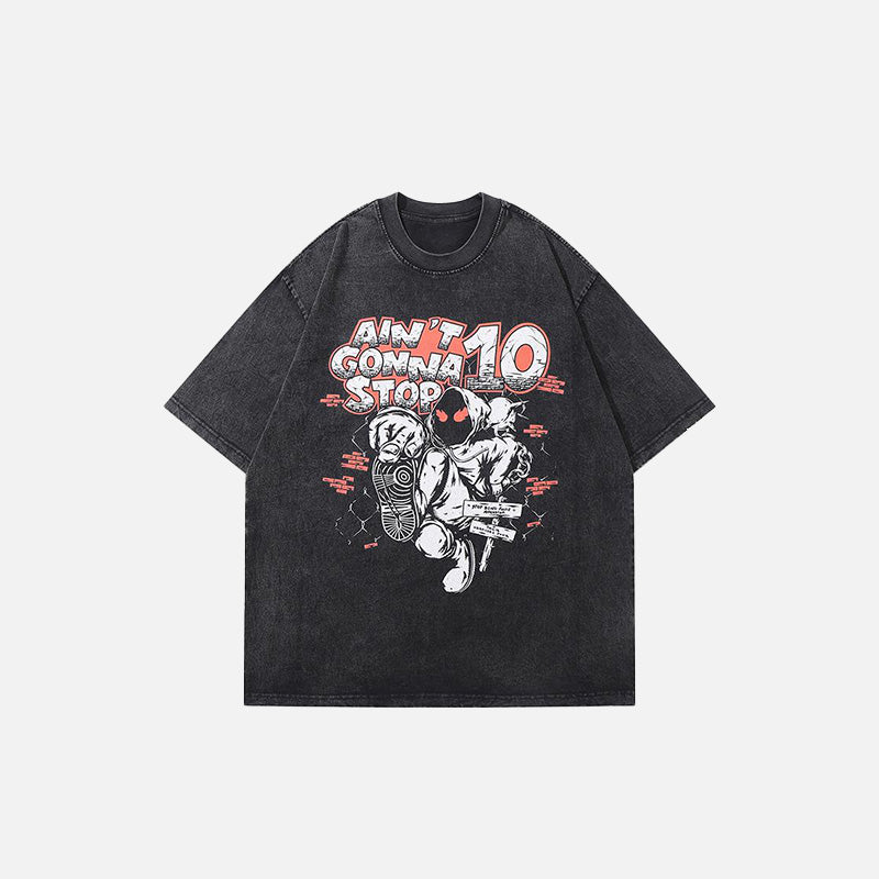 Washed Loose Anger Reveage T-Shirt
