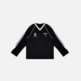 Sweat-shirts oversize à col en V à motif doux