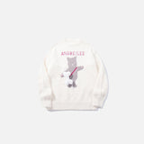 Y2K Bear Embroidered Sweater