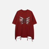Y2k Loose Butterfly Ripped T-shirt
