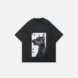 Dobermann-Hunde-Grafik-T-Shirt