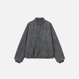 Veste délavée au charbon
