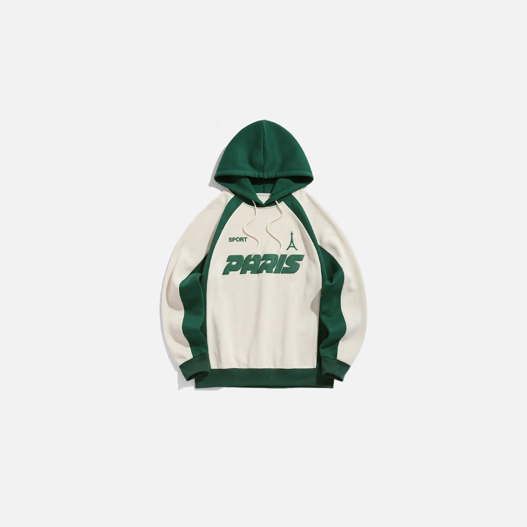 Cozy Letter Pattern Fleece Lined Hoodie