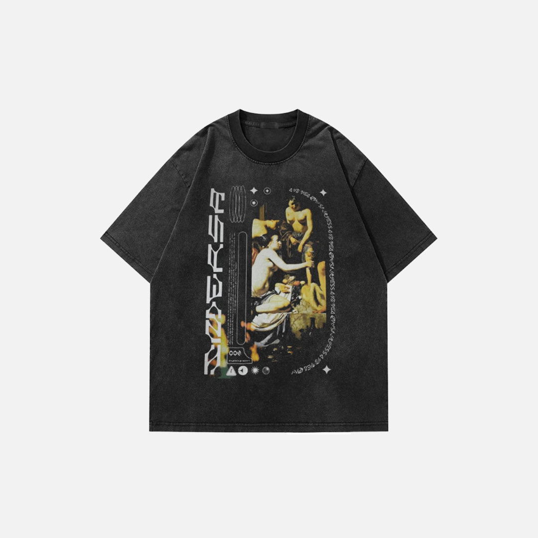 T-shirt graphique à thème mythologie inversée