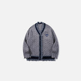 Vintage Trim Cable Sweater