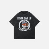 Niemals aufgeben T-Shirt mit Grafik