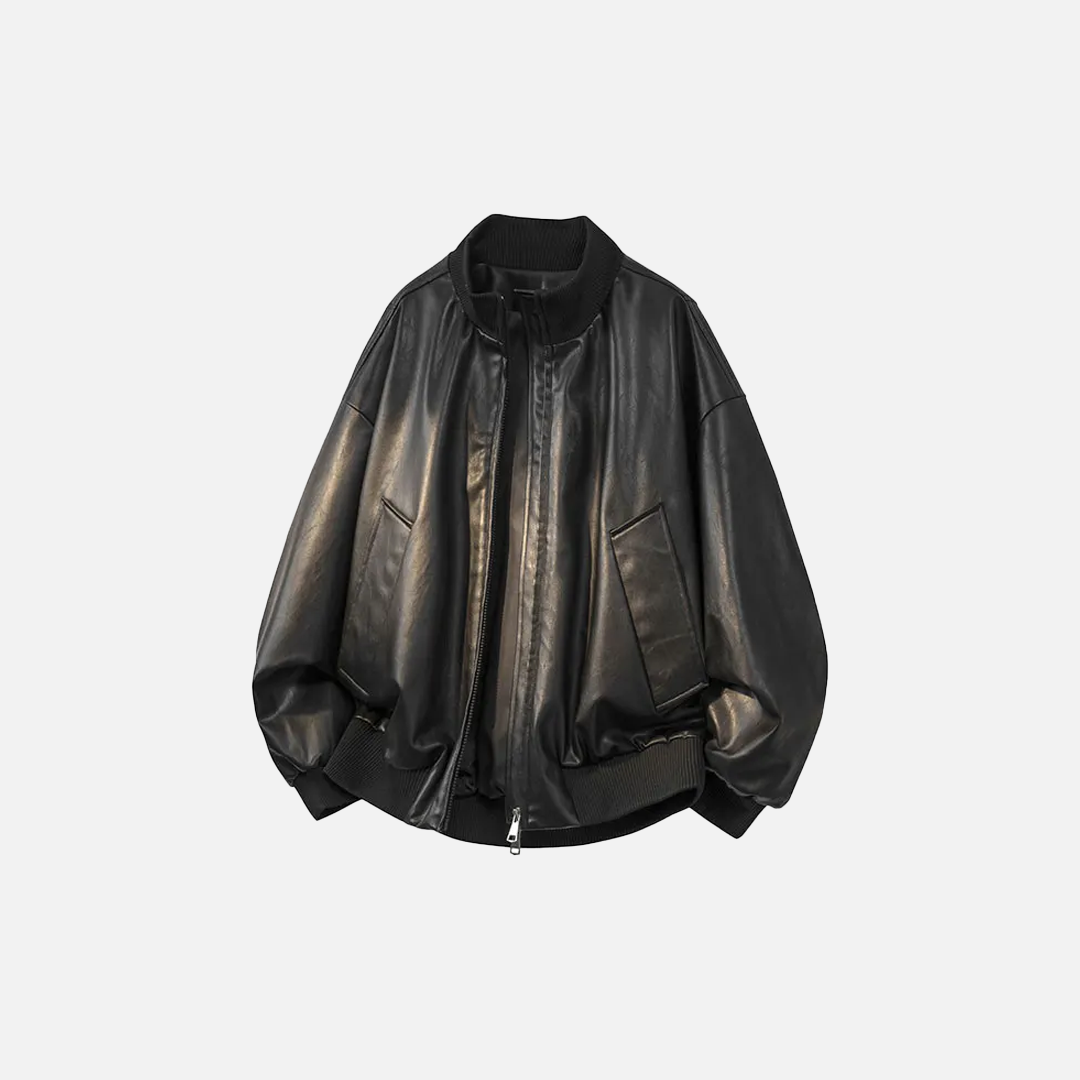 Handsome High End Retro Leather Jacket