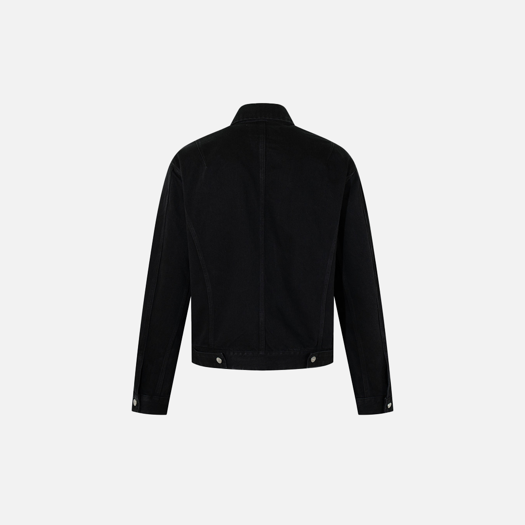 Streetwear Unique Deconstructed Black Denim Jacket
