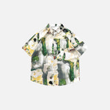 Abstract Brushstroke Art Print Shirt