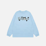 Love Hearts Long-sleeved T-shirt