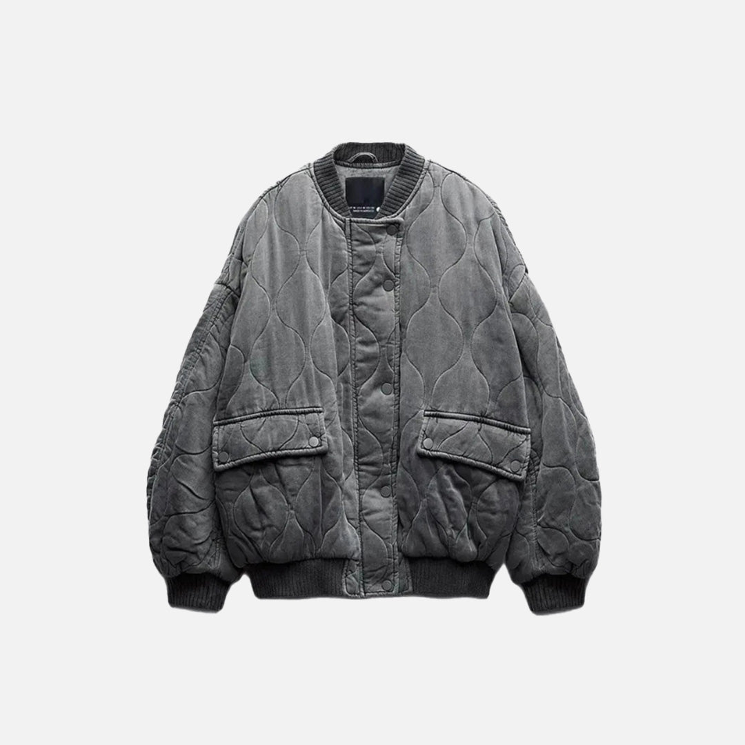 Textured Bomber Jacket