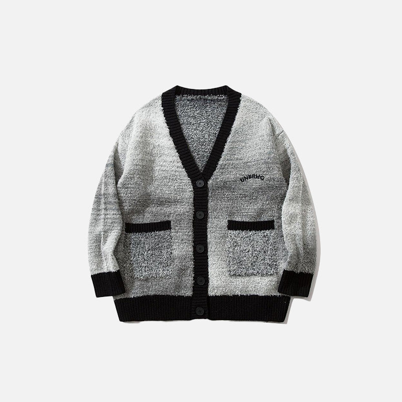 Lockere Strickjacke mit langen Ärmeln