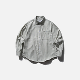 Chemise décontractée à rayures en seersucker à manches longues