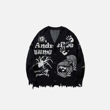 Abstract Graphic Sweater