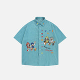 Chemise ample délavée et surdimensionnée