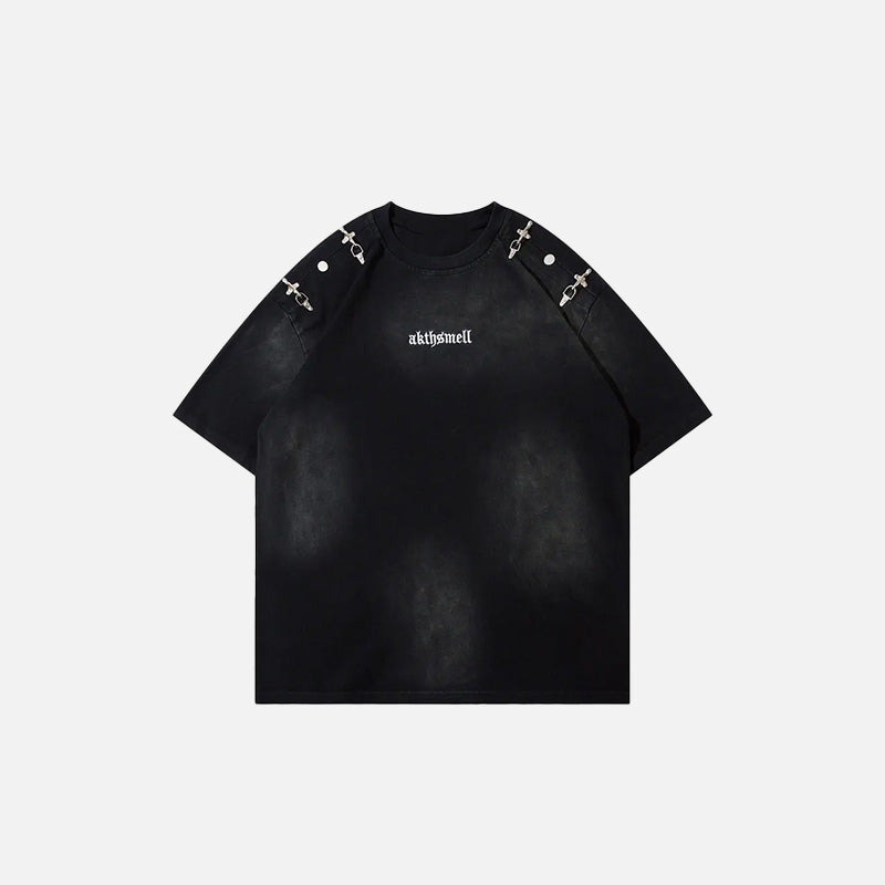 Vintage Loose Punk Washed T-shirt