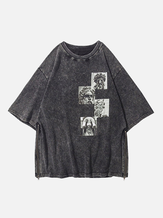Stoicism Side Zipper T-Shirt