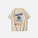 Vintage Letter Printing Oversized T-shirt