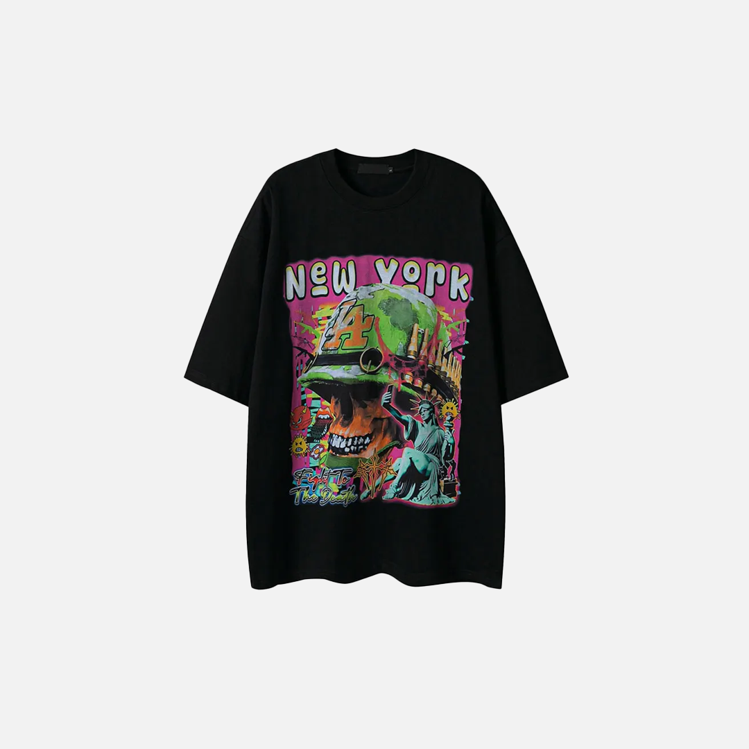 Y2K Graphic Hip Hop Funny Printed T-Shirt