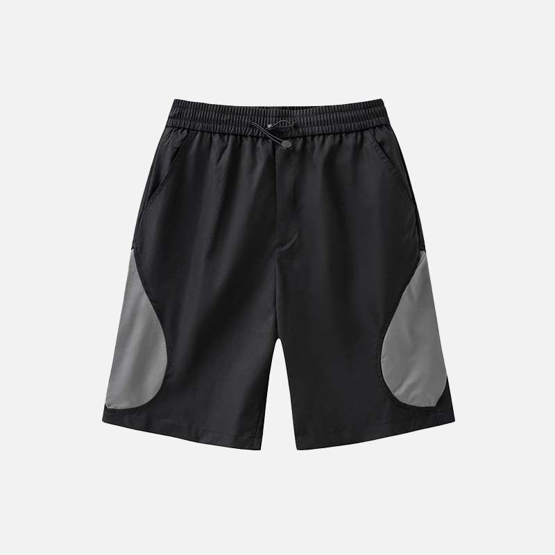 Cool Patchwork Hip Hop Jogger Shorts