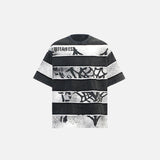 Spinnennetz-Schattenstreifen-T-Shirt