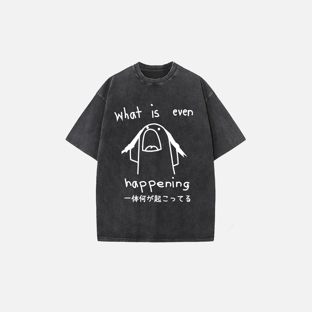 Sovob Distressed Washed Homme T-Shirt