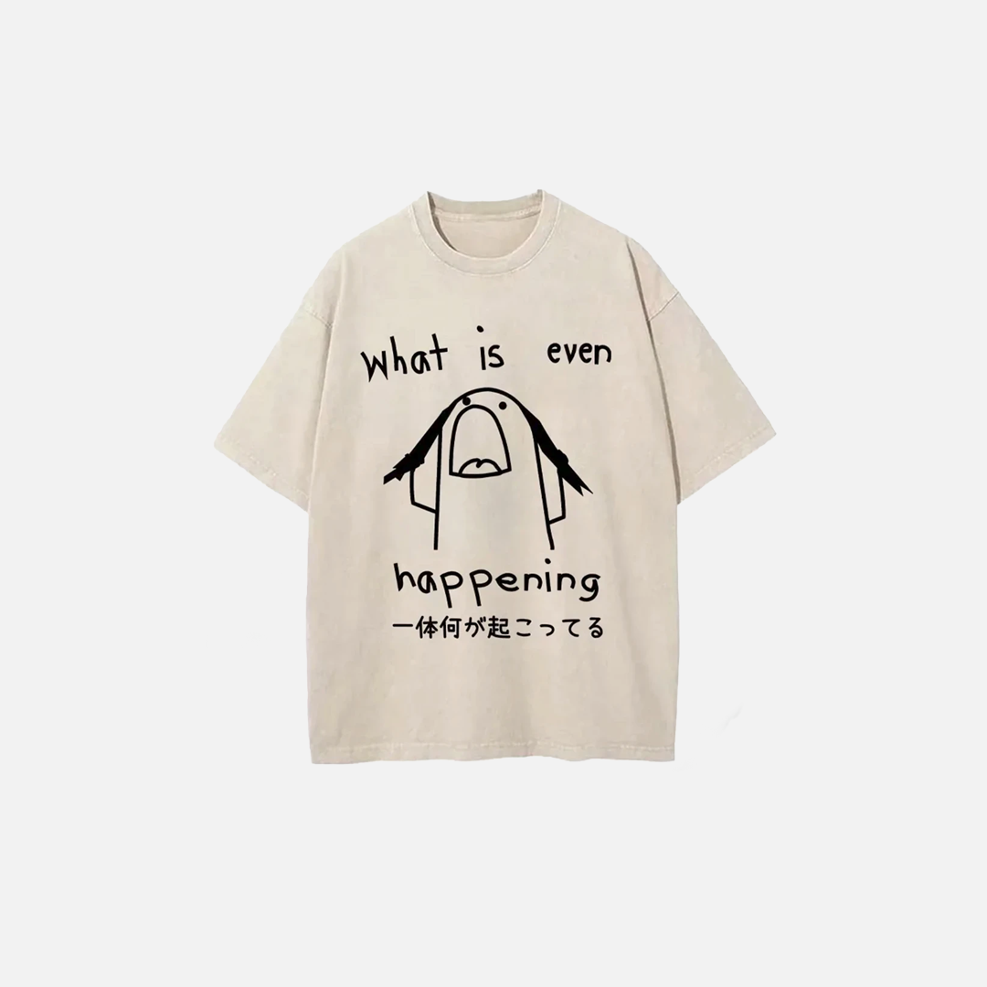 Sovob Distressed Washed Homme T-Shirt