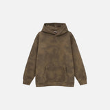 Letter Embroidery Tie-dye Hoodie