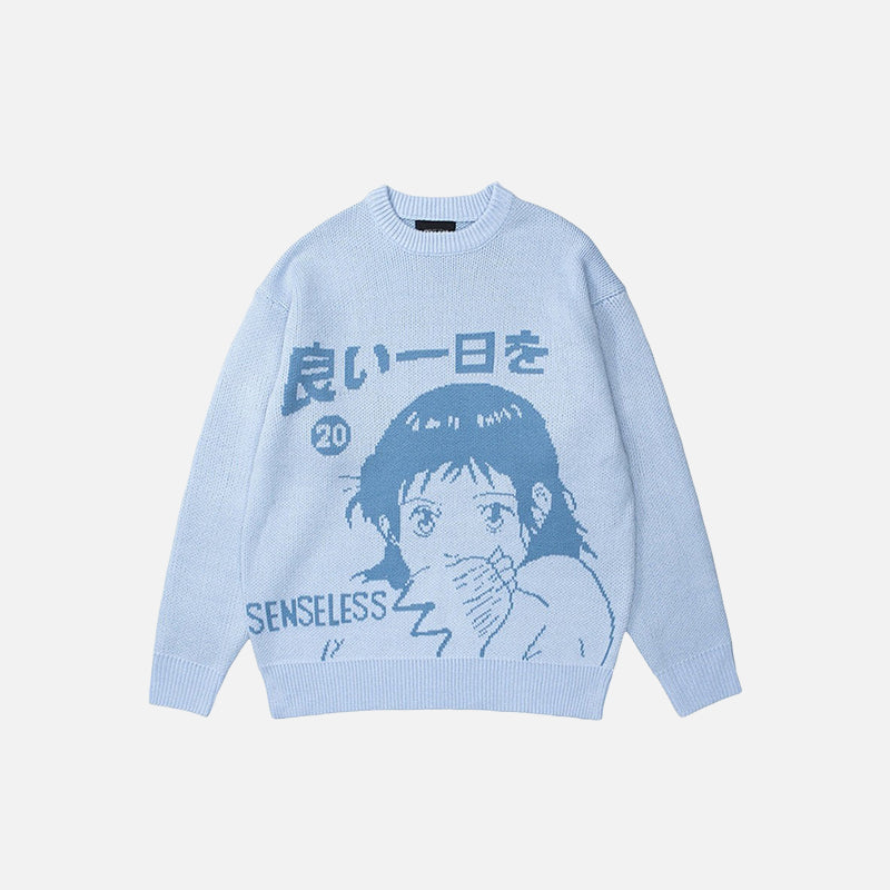だぼっと着られるアニメセーター
