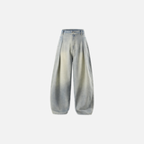 Streetwear-Jeans mit lockerer Passform im amerikanischen Stil und weitem Bein