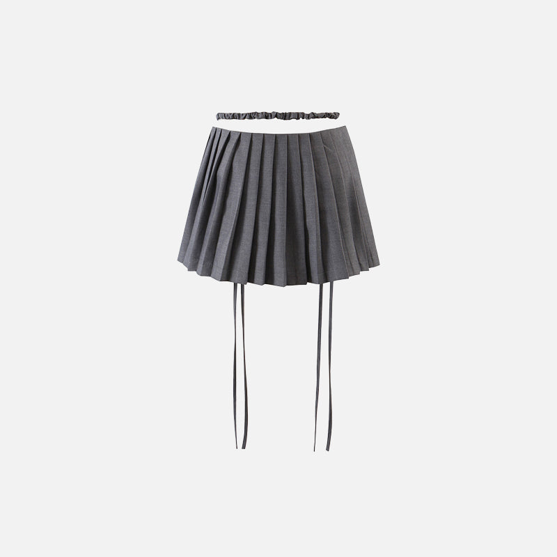 Split Sexy Pleated Mini Skirts