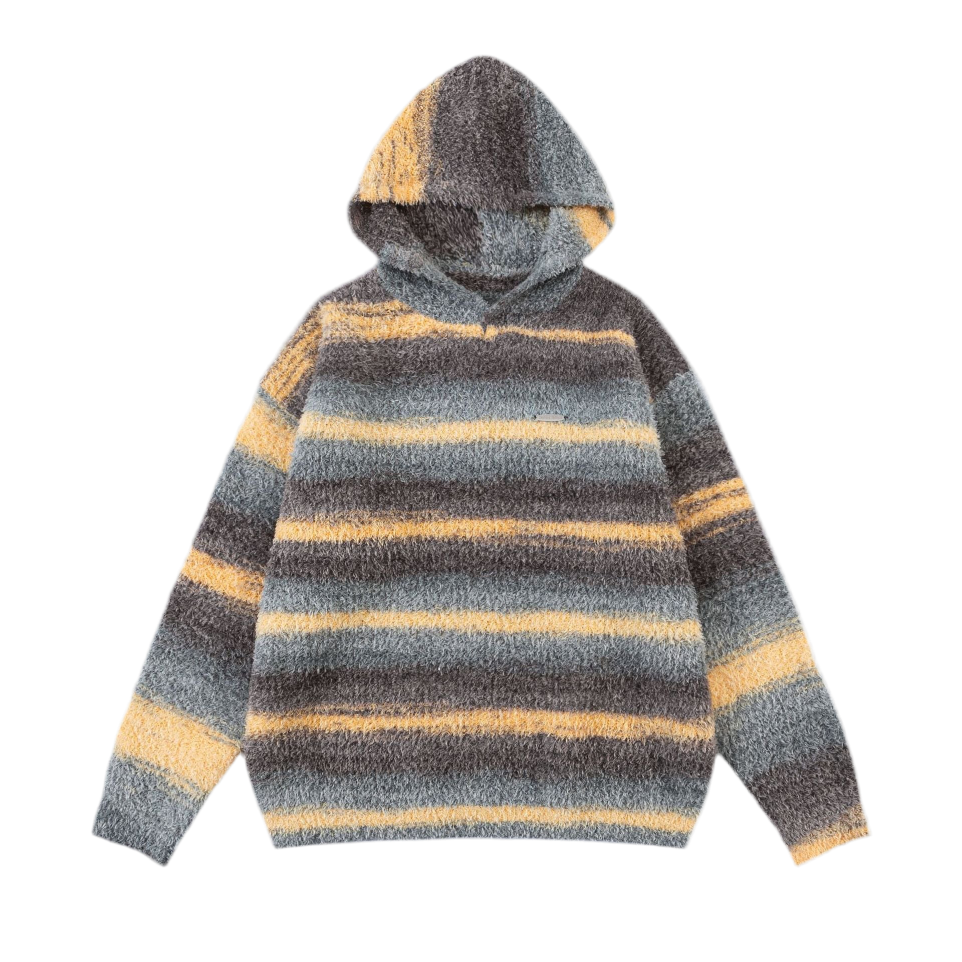 Sunset Stripes Fuzzy Hoodie