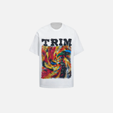 ゴシックグラフィックプリントヒップホップTシャツ