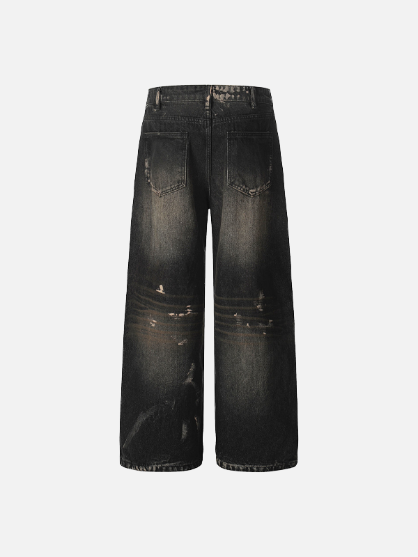 Streetwear Casual Distressed Denim Jeans