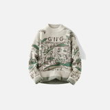 Chunky Knit Crewneck Winter Sweater
