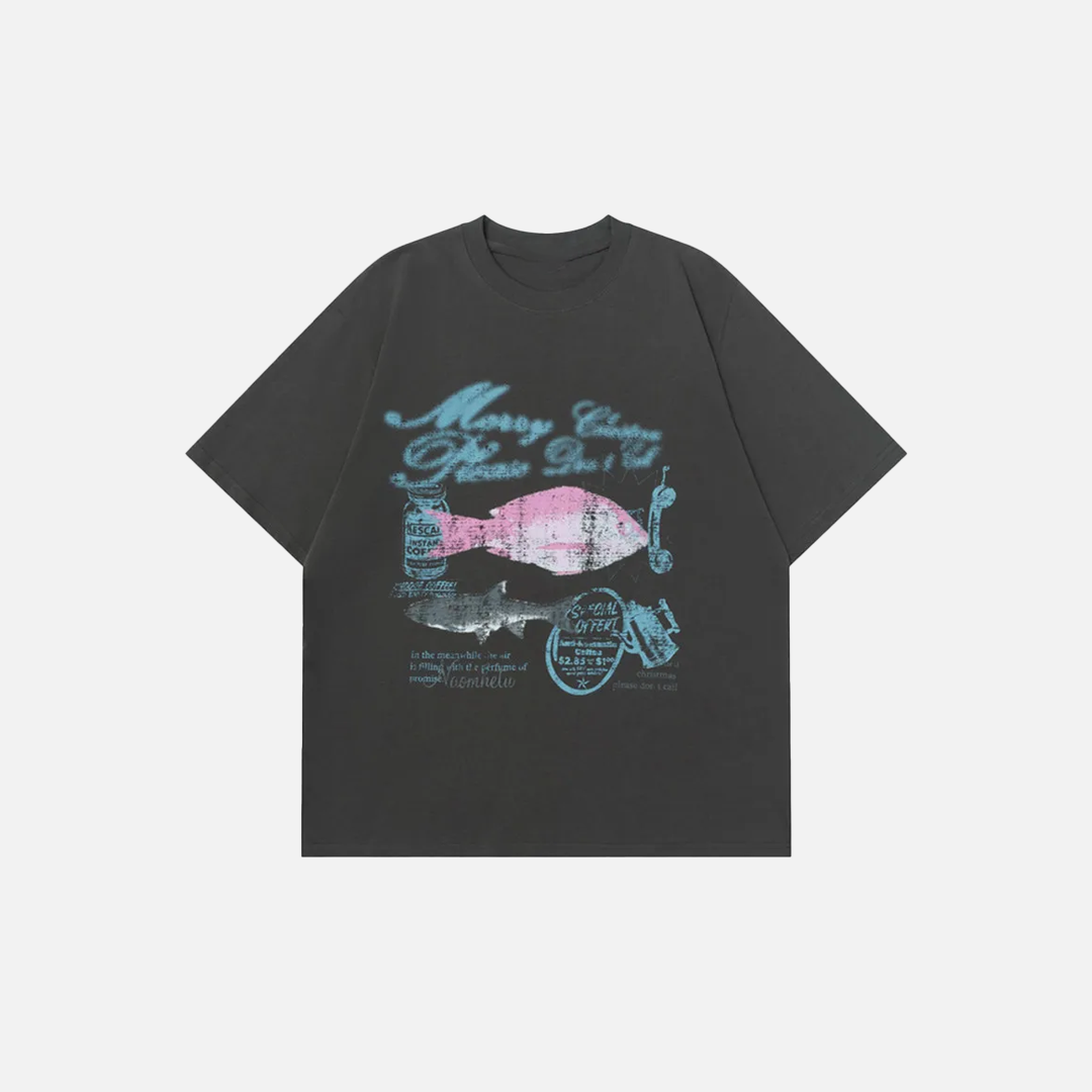 Y2K Casual Crew Neck Oversized Cotton T-Shirt