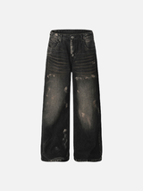 Streetwear Casual Distressed Denim Jeans