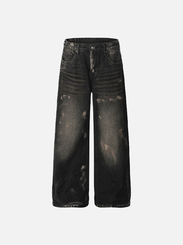 Streetwear Casual Distressed Denim Jeans