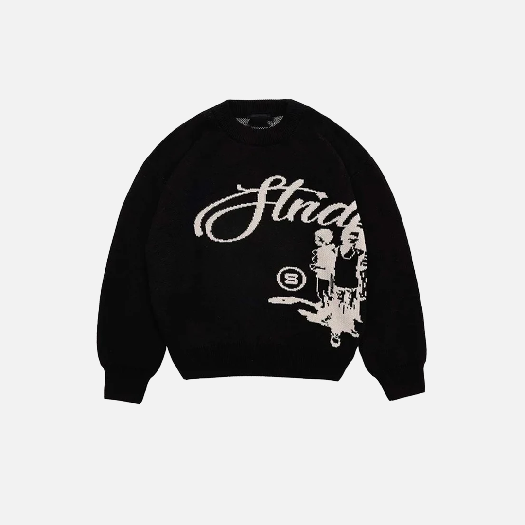 Retro-Punk-Strickpullover