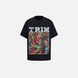 ゴシックグラフィックプリントヒップホップTシャツ
