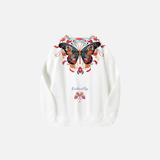 Butterfly Embroidery Vintage Hip Hop T-Shirt