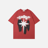 Sternenschatten-Grafik-T-Shirt