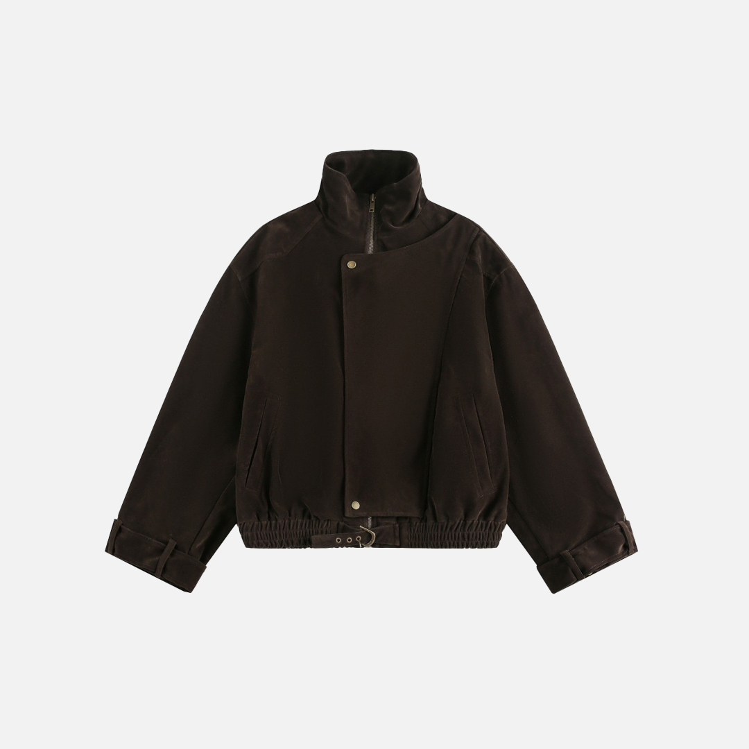 Veste ample à l'esprit punk chic et décontracté