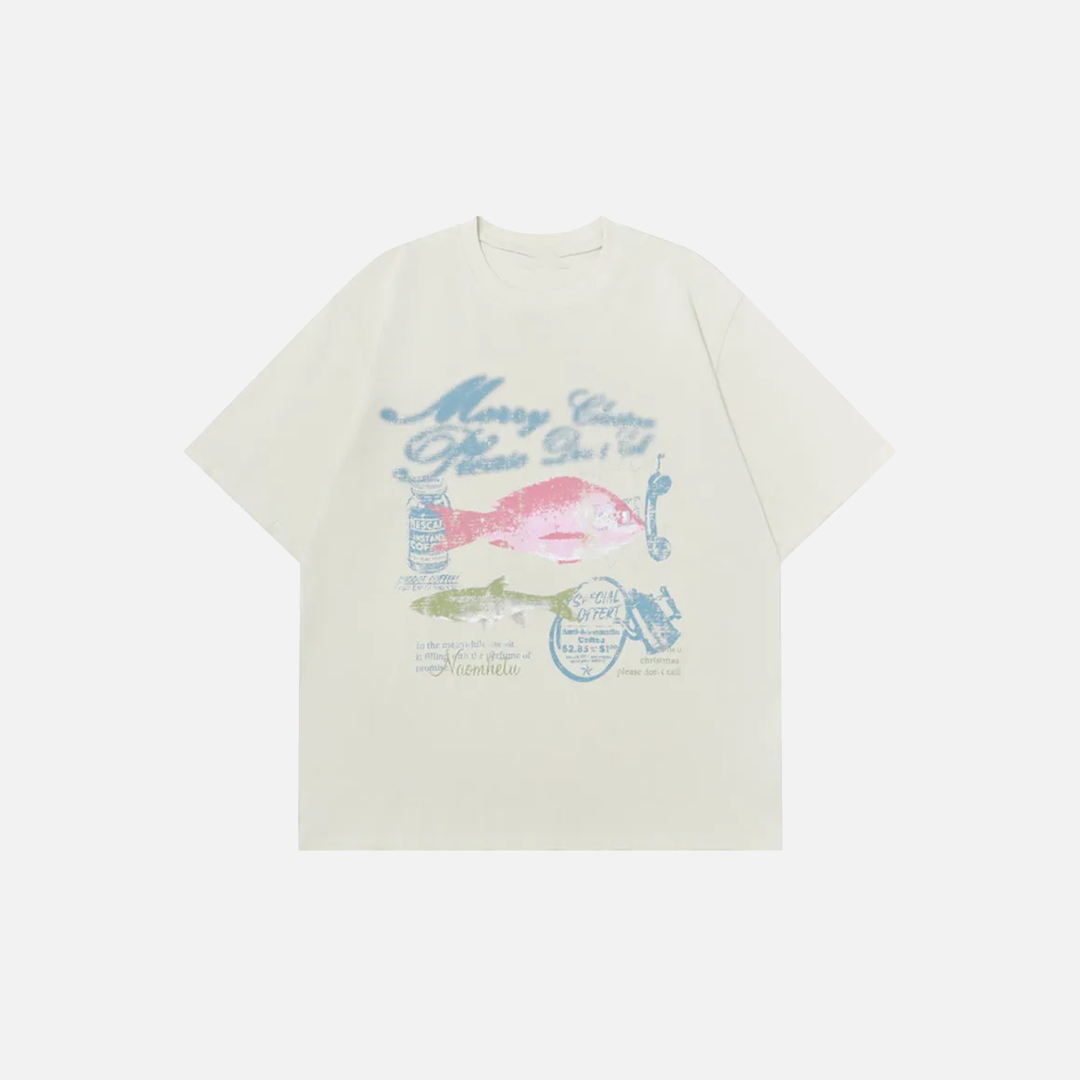 Y2K Casual Crew Neck Oversized Cotton T-Shirt