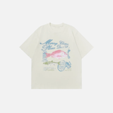 Y2K Casual Crew Neck Oversized Cotton T-Shirt