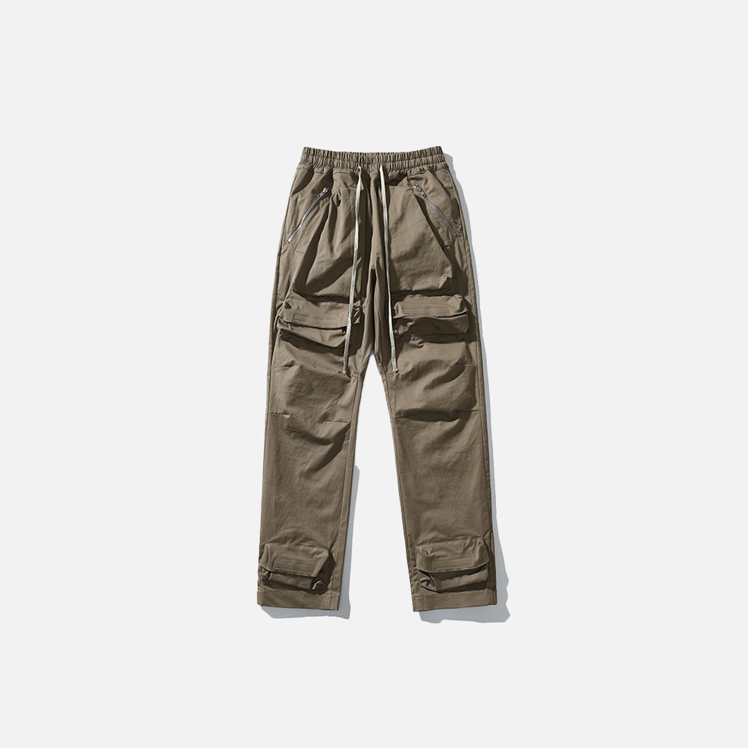 Pantalon cargo à cordon long