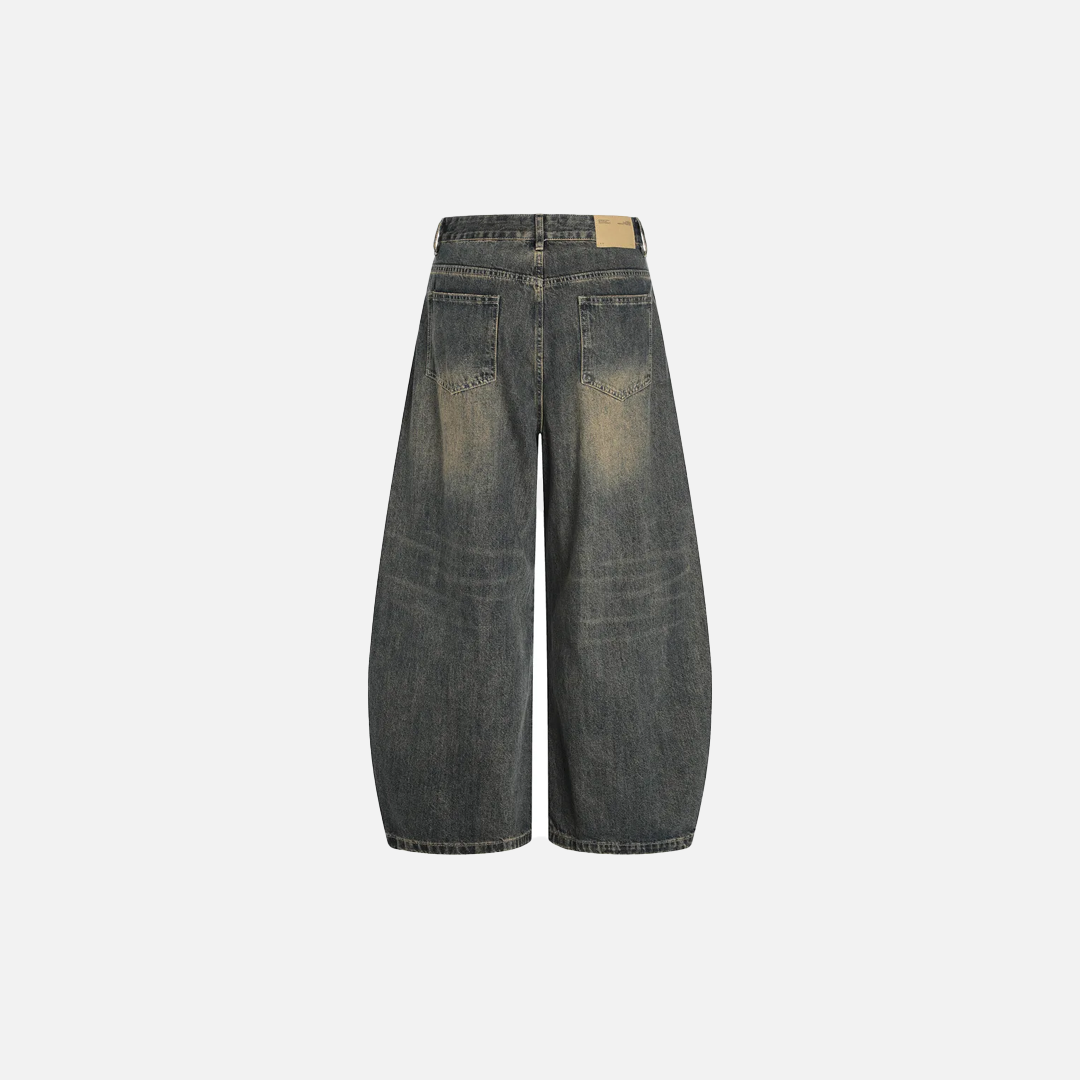 Y2K Streetwear Distressed Wide Leg Denim Jeans