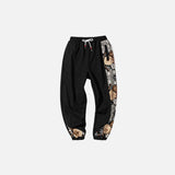 Jogginghose mit Blumenstickerei