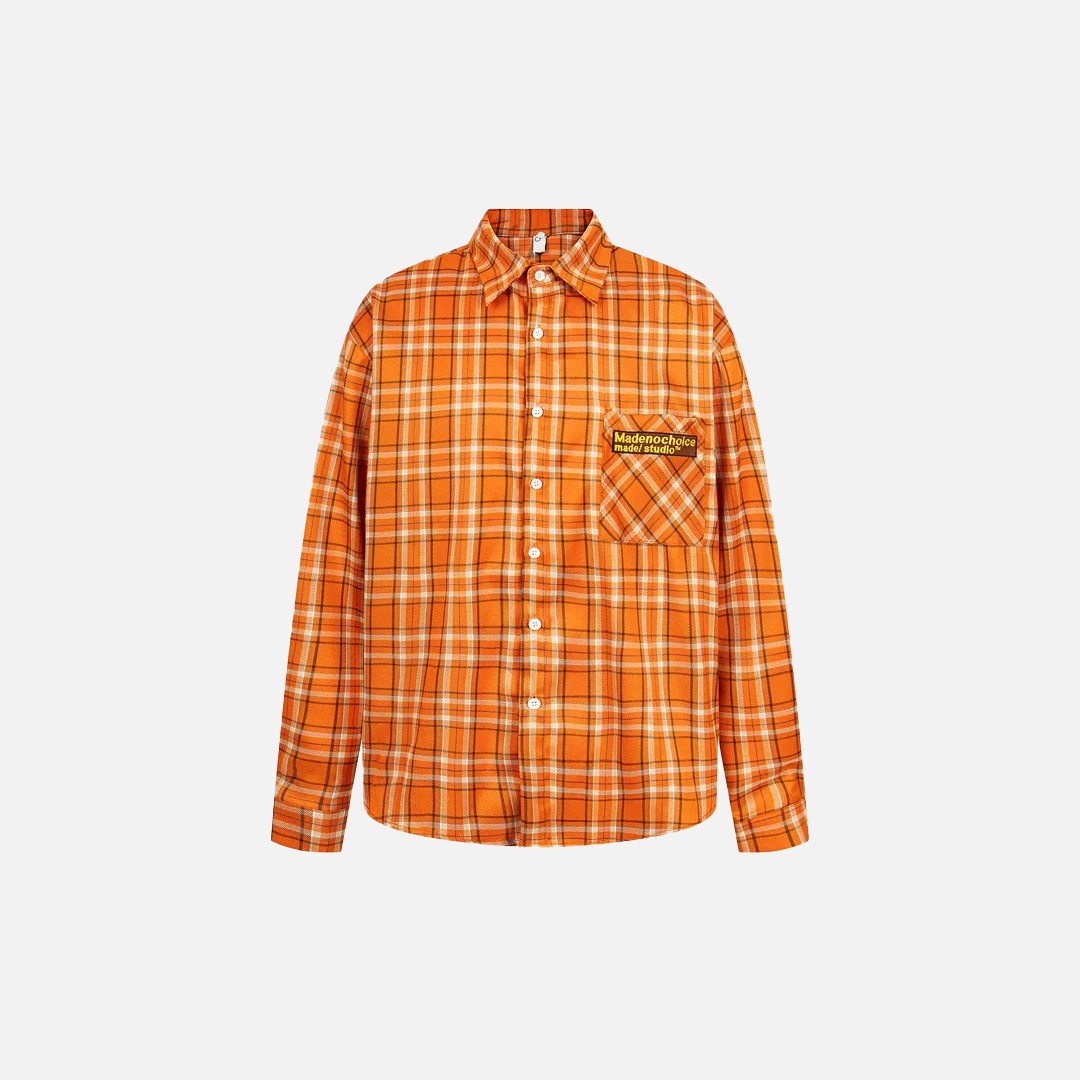 Effortless Retro Plaid Fashionable Long Sleeve Shirt