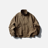 Veste bomber cargo légère à col montant